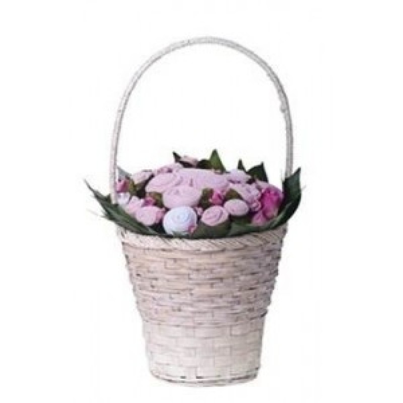 Перфектен подарък за новородено момиченце - Baby Bunch Bouquet - Girl Gift Basket